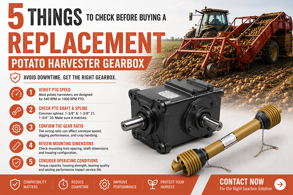 5 Things to Check Before Buying a Replacement Potato Harvester Gearbox