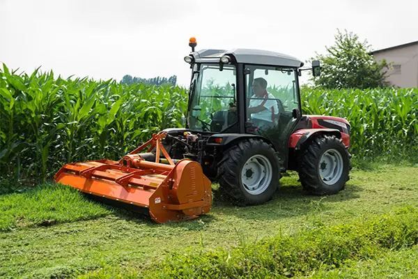 tractor flail mower roadside mowing