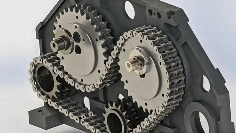 Jacquard Loom Gearbox internal gear assembly for textile machine transmission
