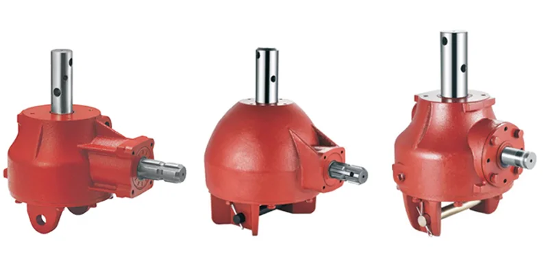 PTO post hole digger gearboxes for agricultural machinery